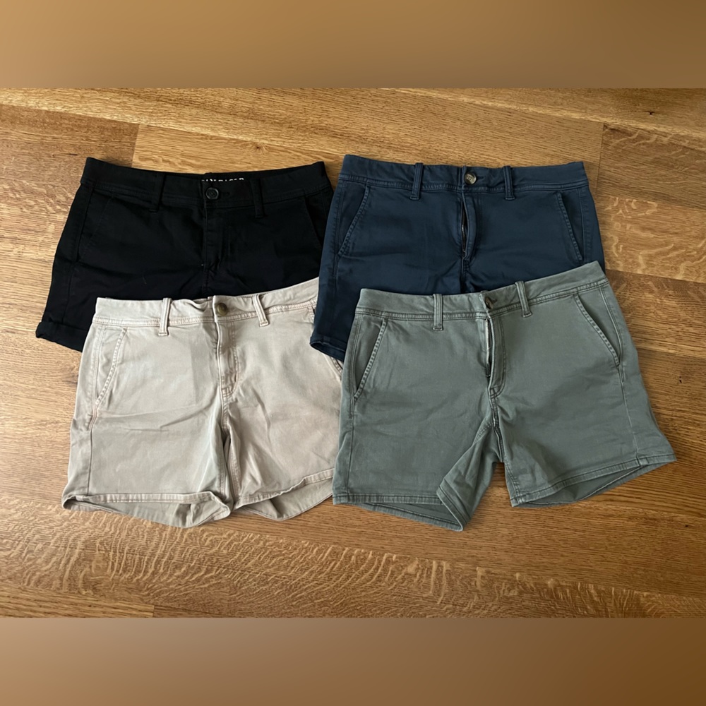 set of 4 pairs of american eagle shorts